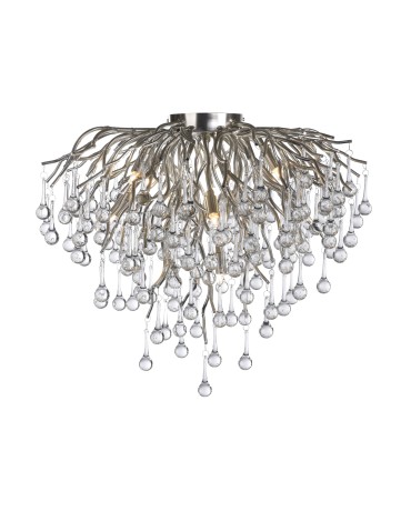Paul Neuhaus Icicle 50cm Ceiling Lamp 9Xg9 Steel 8091-55