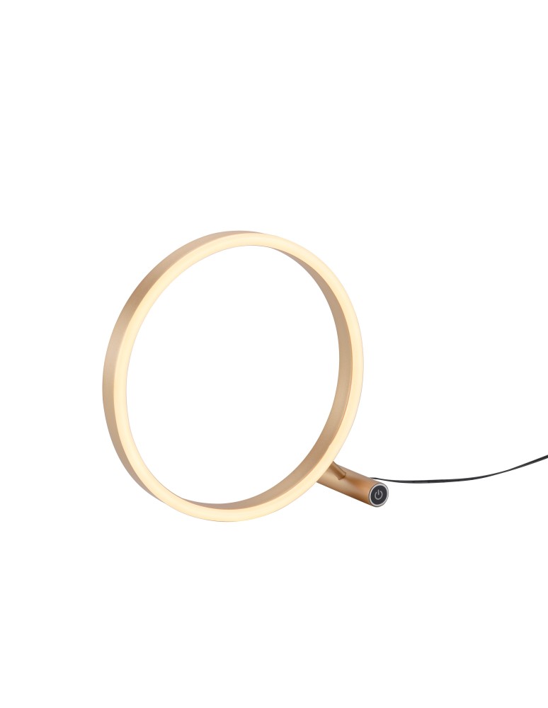 LED table lamps - Leuchten Direkt Ritus Table Lamp 30cm Touch Dimmer Brass Mat 15390-60 - product kolory-swiatla.pl 1
