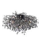 Designer ceiling lamps - Paul Neuhaus Icicle 100cm Ceiling Lamp 14Xg9 Black 8092-18 - product 1