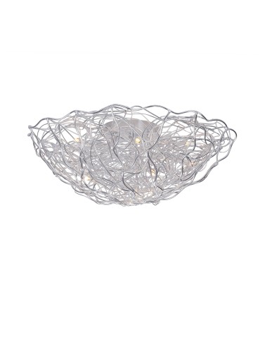 Paul Neuhaus Sarea 80cm Ceiling Lamp 10Xg9 Silver 6190-21