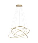 Pendant lamps - Paul Neuhaus Tessara Pendant with Remote Control with Light Color Control and Dimming Brass Matte 2124-60 - product 1