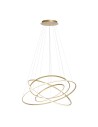Paul Neuhaus Tessara Pendant with Remote Control with Light Color Control and Dimming Brass Matte 2124-60