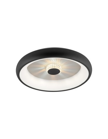 Leuchten Direkt Vertigo 45cm Ceiling Ceiling Light with Remote Control with Light Color Control and Dimming Black 14384-18
