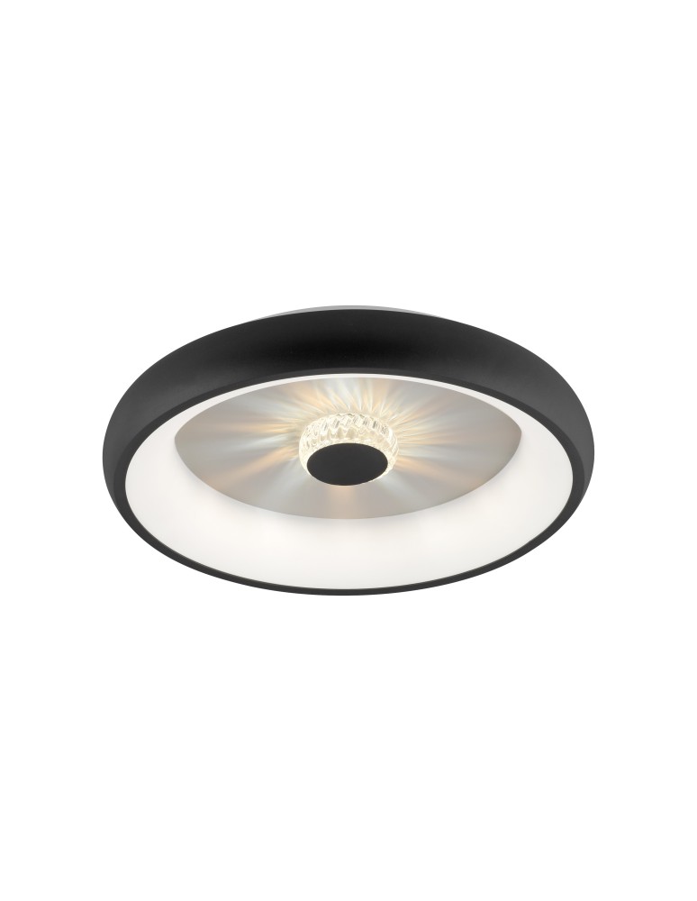 Ceiling lamps - Leuchten Direkt Vertigo 45cm Ceiling Ceiling Light with Remote Control with Light Color Control and Dimming Black 14384-18 - product kolory-swiatla.pl 1