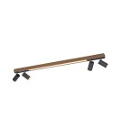 Ceiling lamps - Paul Neuhaus Pure-Lines Ceiling Light with Spotlights Remote Control Color and Dimming, Night Mode Natural Wood 6121-79 - product 1