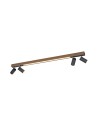 Paul Neuhaus Pure-Lines Ceiling Light with Spotlights Remote Control Color and Dimming, Night Mode Natural Wood 6121-79