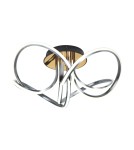 LED ceiling lamps - Zuma Line Abro Ceiling Modern Black/French Gold/Grey Mx5520-4-3Bbdt. - product 1