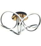 LED ceiling lamps - Zuma Line Abro Ceiling Modern Black/French Gold/Grey Mx5520-4-3Bbdt. - product 1