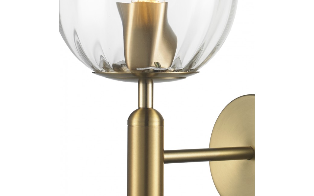 Step into Design Lampa ścienna PALLA złota 15cm F070 transparent