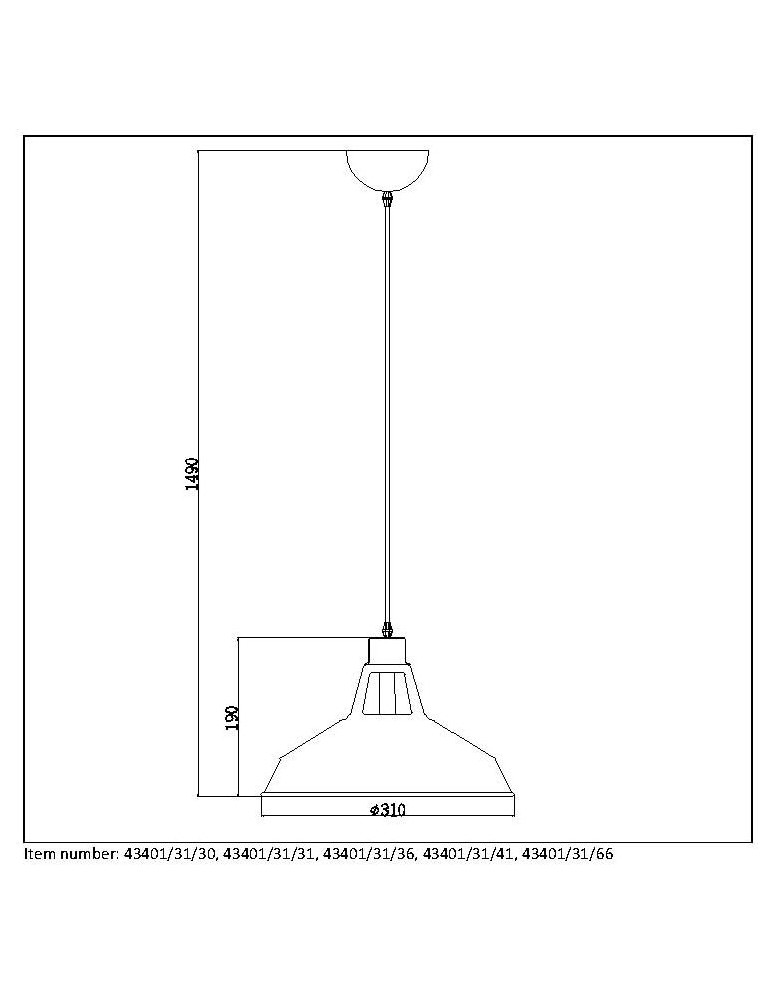 Pendant lamps - Lucide BRASSY-BIS Pendant E27 31cm 43401/31/30 - product kolory-swiatla.pl 5