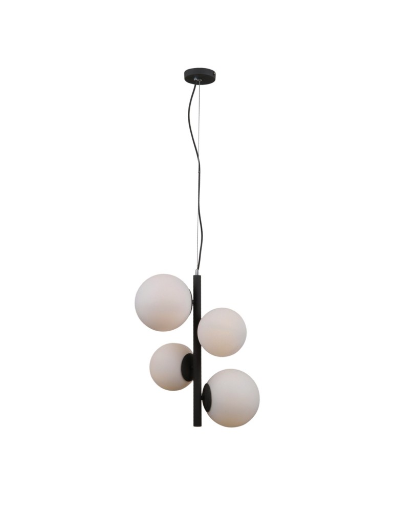 Pendant lamps - Italux Riga Pendant Satin Black 4xE14, E27 5W PND-44213-4A-SBL - product kolory-swiatla.pl 2