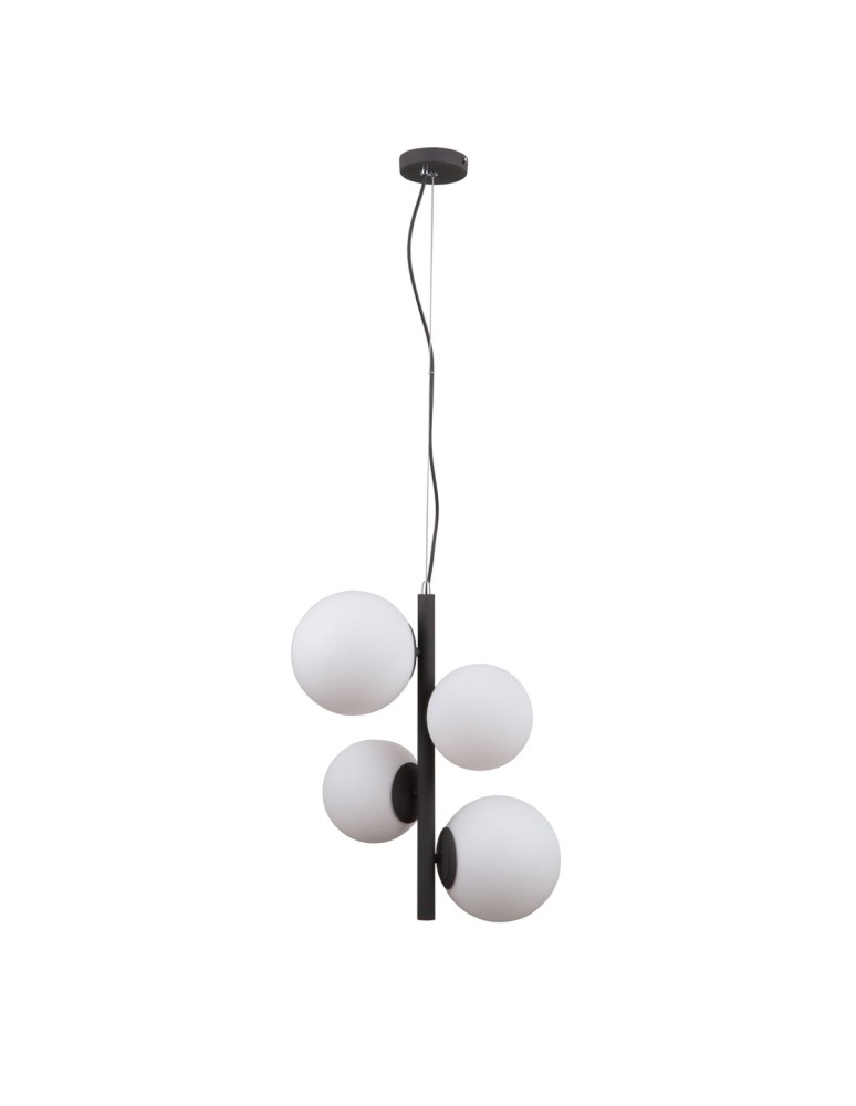 Pendant lamps - Italux Riga Pendant Satin Black 4xE14, E27 5W PND-44213-4A-SBL - product kolory-swiatla.pl 1