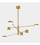 LED pendant lamps - Italux Remdal Pendant Gold 6xLED 36W 4000K PND-16374-6-COP-GD-4K - product 1