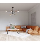 LED pendant lamps - Italux Remdal Pendant Gold 6xLED 36W 4000K PND-16374-6-BK-GD-4K - product 2