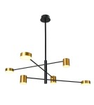 LED pendant lamps - Italux Remdal Pendant Gold 6xLED 36W 4000K PND-16374-6-BK-GD-4K - product 1