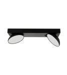 Spotlight ceiling lamps - Italux Castelio Spotlight/Spot black 2xLED 10W 4000K SPL-31976-2B-BK - product 2