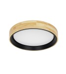 Wooden ceiling lamps - Italux Campelo Plafond Wooden, Black 1xLED 25W 4000K PLF-4350-25W-WD-BK-4K - product 1