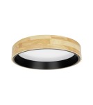 Wooden ceiling lamps - Italux Campelo Plafond Wooden, Black 1xLED 25W 4000K PLF-4350-25W-WD-BK-4K - product 2