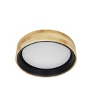 Wooden ceiling lamps - Italux Campelo Plafond Wooden, Black 1xLED 20W 4000K PLF-4350-20W-WD-BK-4K - product 1