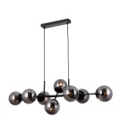 Pendant lamps spheres - Italux Molite Pendant Black 8xE14 5W PND-1098-8-BL - product 2