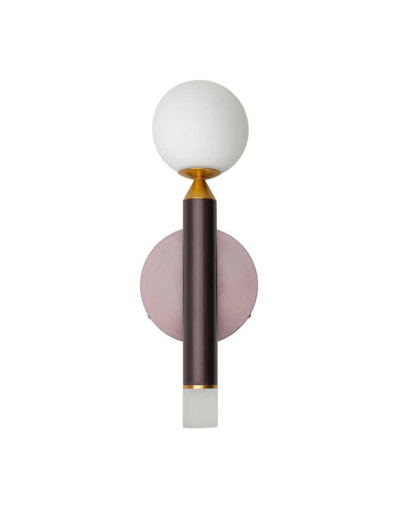 Wall lamps - Italux Laon Wall lamp Brown, gold 1xLED 2W+4W 3000K WL-2018109-1 - product kolory-swiatla.pl 2