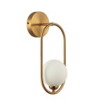 Wall lamps spheres - Italux Lupus Wall lamp Antique bronze, white 1xG9 25W WL-3965-1-BRO - product 2