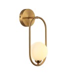 Wall lamps spheres - Italux Lupus Wall lamp Antique bronze, white 1xG9 25W WL-3965-1-BRO - product 1