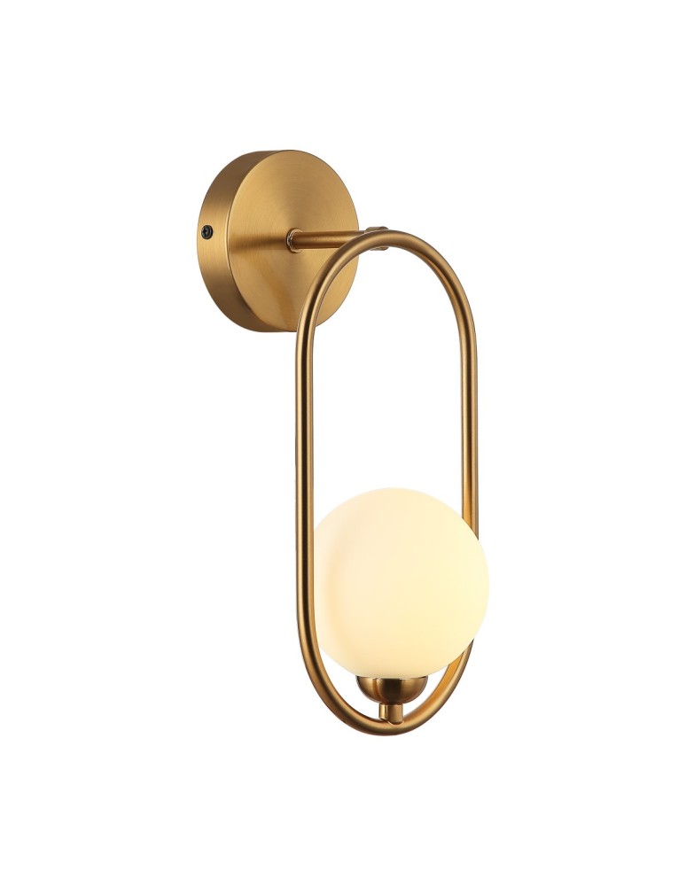 Wall lamps spheres - Italux Lupus Wall lamp Antique bronze, white 1xG9 25W WL-3965-1-BRO - product kolory-swiatla.pl 1