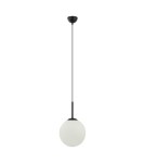 Pendant lamps spheres - Italux Deore Pendant Black, white 1xE27 40W PND-5578-1M-BK - product 2