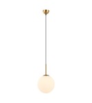 Pendant lamps spheres - Italux Deore Pendant Antique Bronze, White 1xE27 40W PND-5578-1M-BRO - product 1