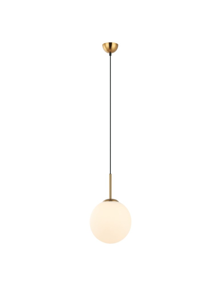 Pendant lamps spheres - Italux Deore Pendant Antique Bronze, White 1xE27 40W PND-5578-1M-BRO - product kolory-swiatla.pl 1