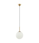 Pendant lamps spheres - Italux Deore Pendant Antique Bronze, White 1xE27 40W PND-5578-1M-BRO - product 2