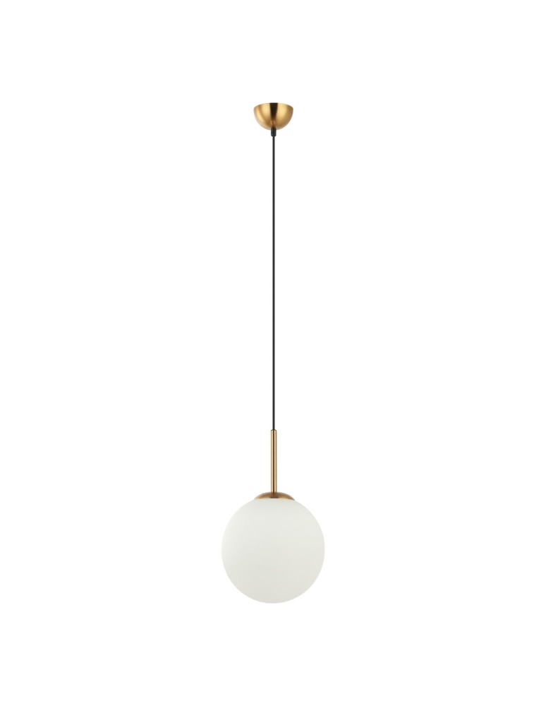 Pendant lamps spheres - Italux Deore Pendant Antique Bronze, White 1xE27 40W PND-5578-1M-BRO - product kolory-swiatla.pl 2