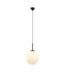 Pendant lamps spheres - Italux Deore Pendant Black, white 1xE27 40W PND-5578-1L-BK - product 1