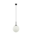 Pendant lamps spheres - Italux Deore Pendant Black, white 1xE27 40W PND-5578-1L-BK - product 2