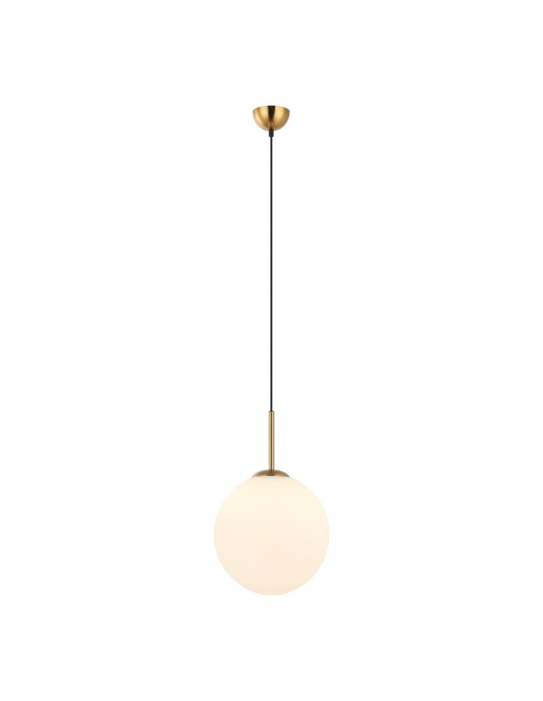 Pendant lamps spheres - Italux Deore Pendant Antique Bronze, White 1xE27 40W PND-5578-1L-BRO - product kolory-swiatla.pl 1