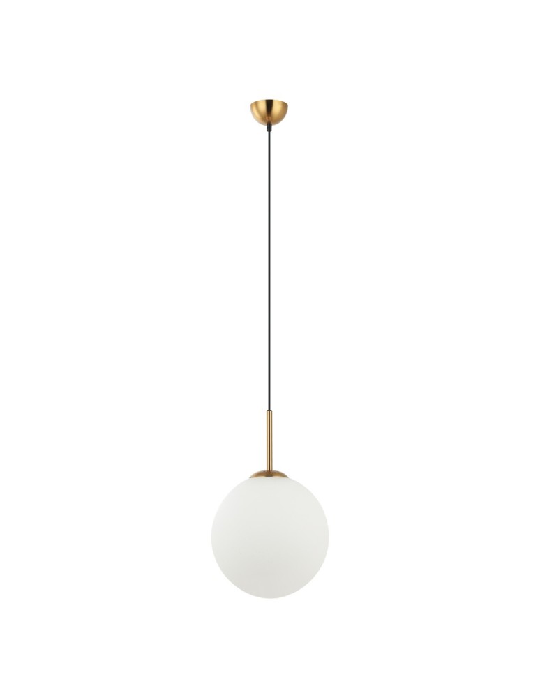Pendant lamps spheres - Italux Deore Pendant Antique Bronze, White 1xE27 40W PND-5578-1L-BRO - product kolory-swiatla.pl 2