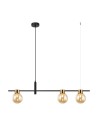 Italux Bletter Pendant Black, Amber 3xG9 25W PND-5225-3-BK-AMB