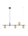 Italux Bletter Pendant Black, Amber 4xG9 25W PND-5225-4-BK-AMB