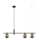 Pendant lamps over the island - Italux Bletter Pendant Black, Smoked 3xG9 25W PND-5225-3-BK-SG - product 2