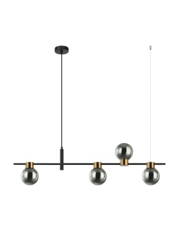 Italux Bletter Wisząca Czarny, dymiony 4xG9 25W PND-5225-4-BK-SG