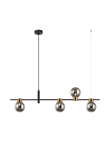 Italux Bletter Pendant Black, Smoked 4xG9 25W PND-5225-4-BK-SG - product 2