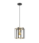 Single pendant lamps - Italux Primero Pendant Gold, matte black 1xE27 60W PND-44003-1-BK-GD - product 1