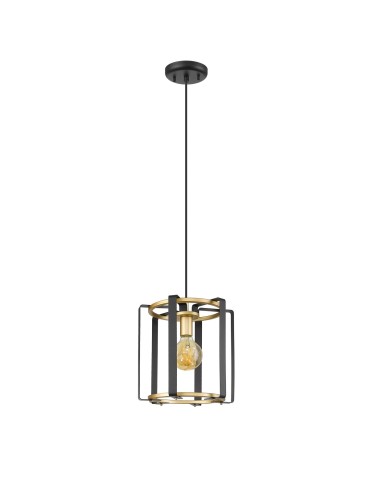 Italux Primero Pendant Gold, matte black 1xE27 60W PND-44003-1-BK-GD