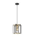 Single pendant lamps - Italux Primero Pendant Gold, matte black 1xE27 60W PND-44003-1-BK-GD - product 2