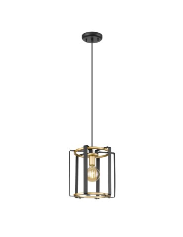 Italux Primero Wisząca Złoty, czarny mat 1xE27 60W PND-44003-1-BK-GD - produkt 2