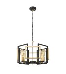 Chandeliers - Italux Primero Pendant Gold, matte black 4xE27 60W PND-44003-4-BK-GD - product 1