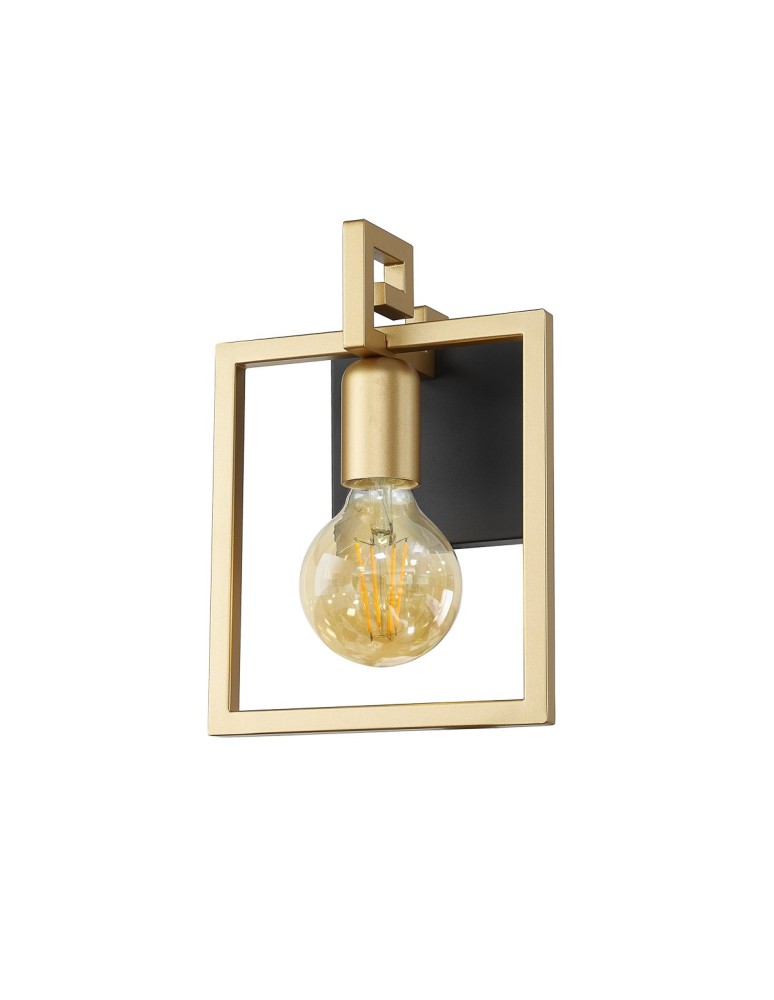 Wall lamps - Italux Primero Wall lamp Gold, matte black 1xE27 60W WL-44003-1-BK-GD - product kolory-swiatla.pl 2