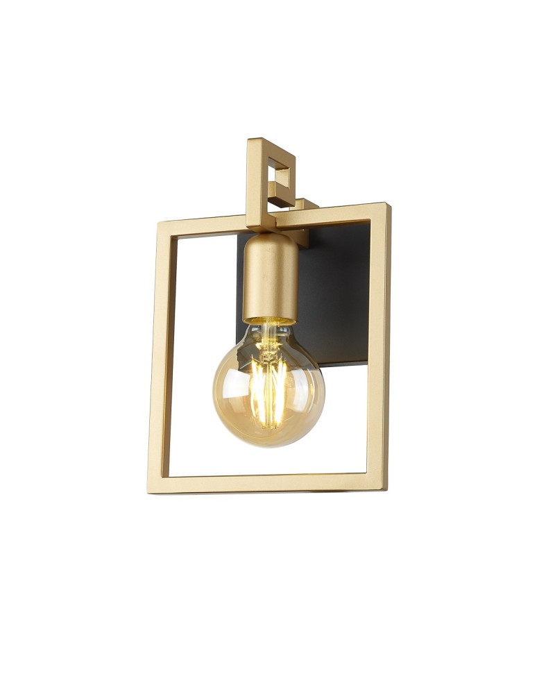 Wall lamps - Italux Primero Wall lamp Gold, matte black 1xE27 60W WL-44003-1-BK-GD - product kolory-swiatla.pl 1