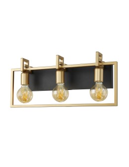 Italux Primero Kinkiet Złoty, czarny mat 3xE27 60W WL-44003-3-BK-GD - produkt 2